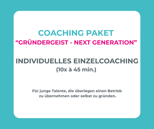 Coaching-Paket-Gründergeist